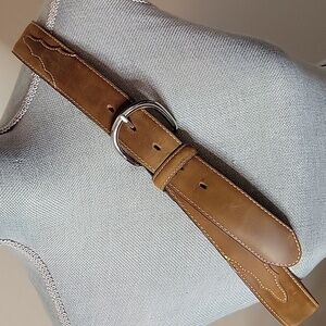 Justin Top Grain Leather Belt